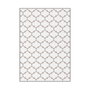Conceptum Wookece304 Alfombra de Poliéster Blanco y Beige 80 x 150 cm